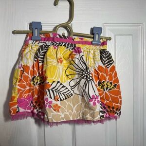 Carter's Floral Skirt - Orange, Yellow, Pink